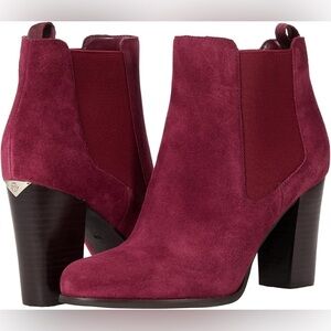 LIKE NEW Michael Kors Lottie Suede Ankle Booties, Size 8